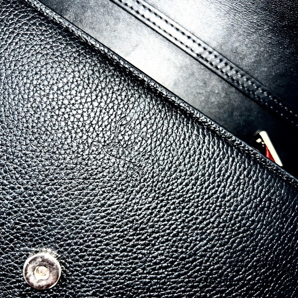 Christian Louboutin Paloma Spike Empire Leather Clutch - Picture 7 of 9